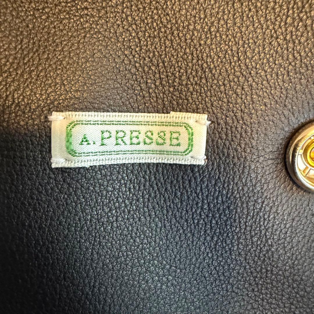A.PRESSSE アプレッセ Leather Award Jacket