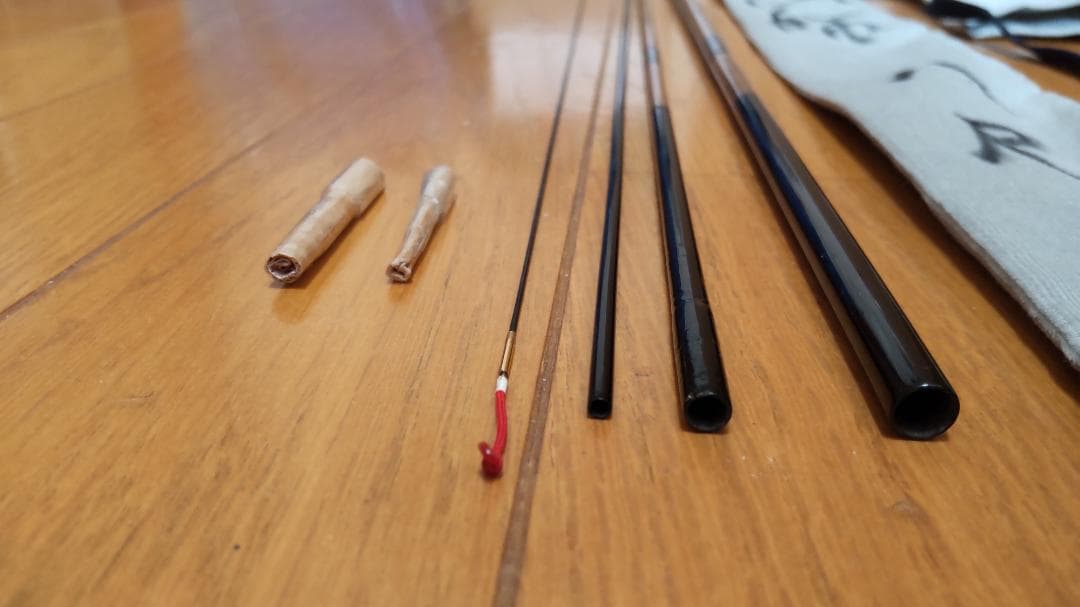 へら竿　二代目　枯法師　8尺　4本継　使用感一部修正有　使えれば良い方に