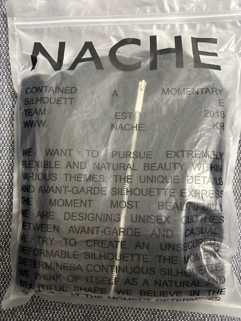 Nache sure soft knit zip up ニット