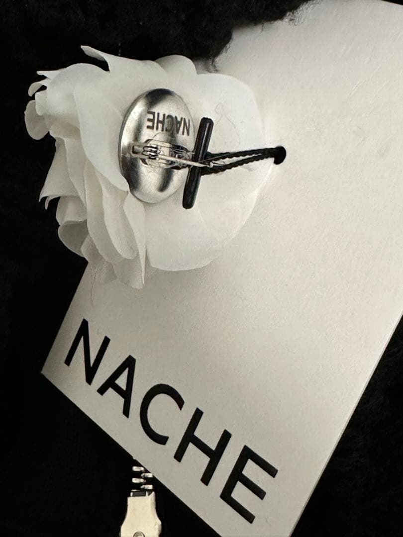 Nache sure soft knit zip up ニット