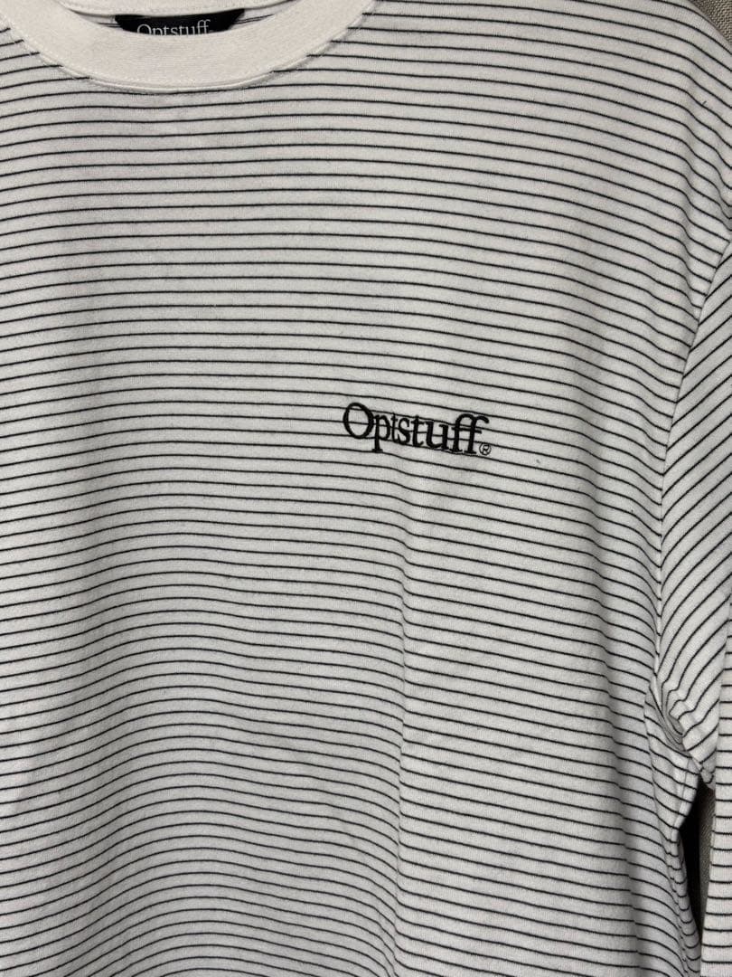 最終値下げ　optstuff BORDER LONG SLEEVE TSHIRT
