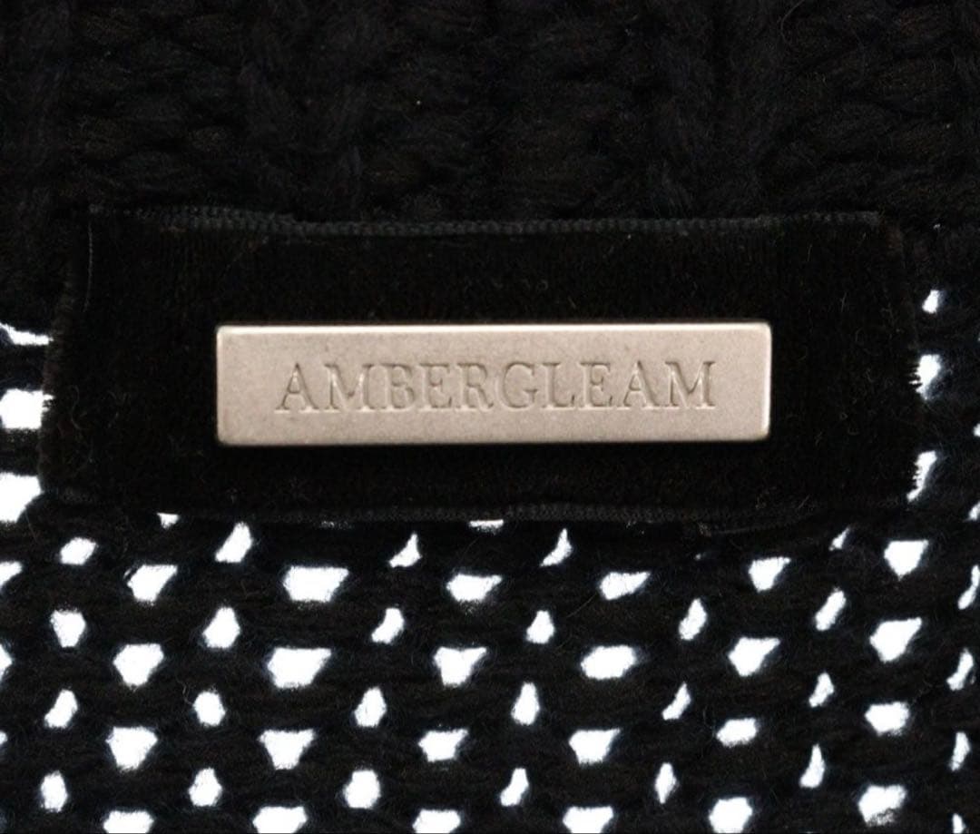 AMBERGLEAM Vネックウールニットカーディガン