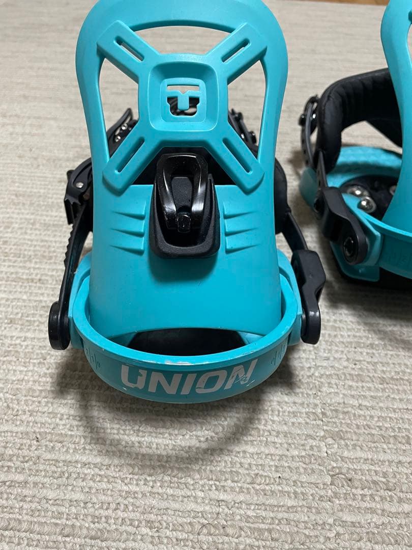 UNION スノーボードビンディング アクアブルー　子供用XS