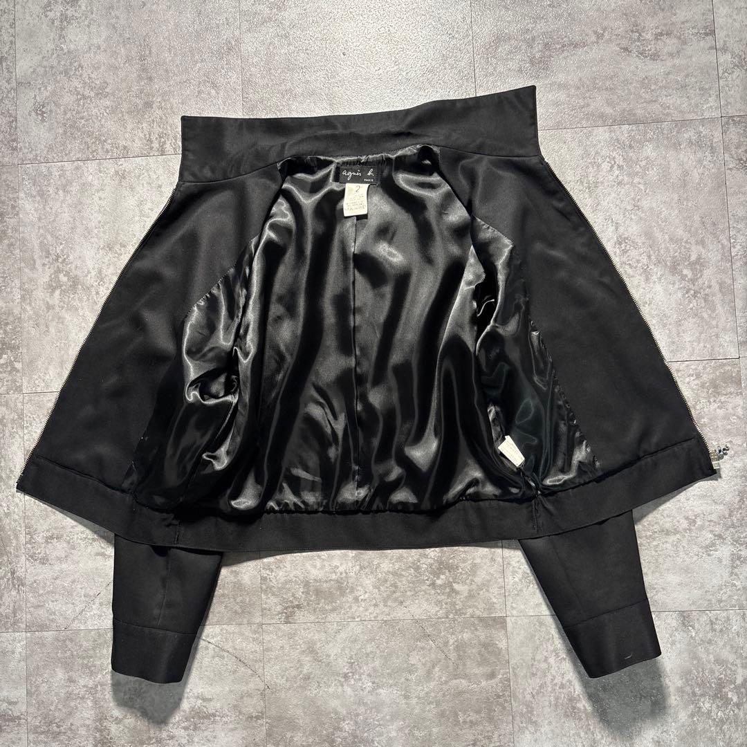 極美品　90s agnès b. short wool zip blouson