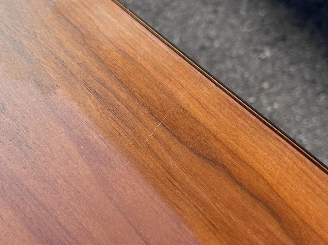 現行モデル☆カリモク家具／TU3544／ローテーブル／ウォールナット／ガラス天板