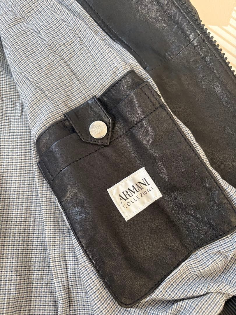 ARMANI COLLEZIONI レザージャケット
