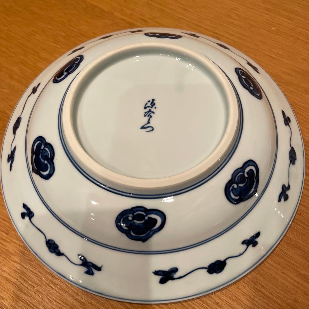 源右衛門　染付芙蓉手　皿 2枚セット