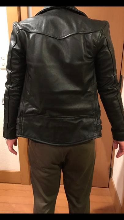 ダブルライダースジャケット　本革　アメリカで購入