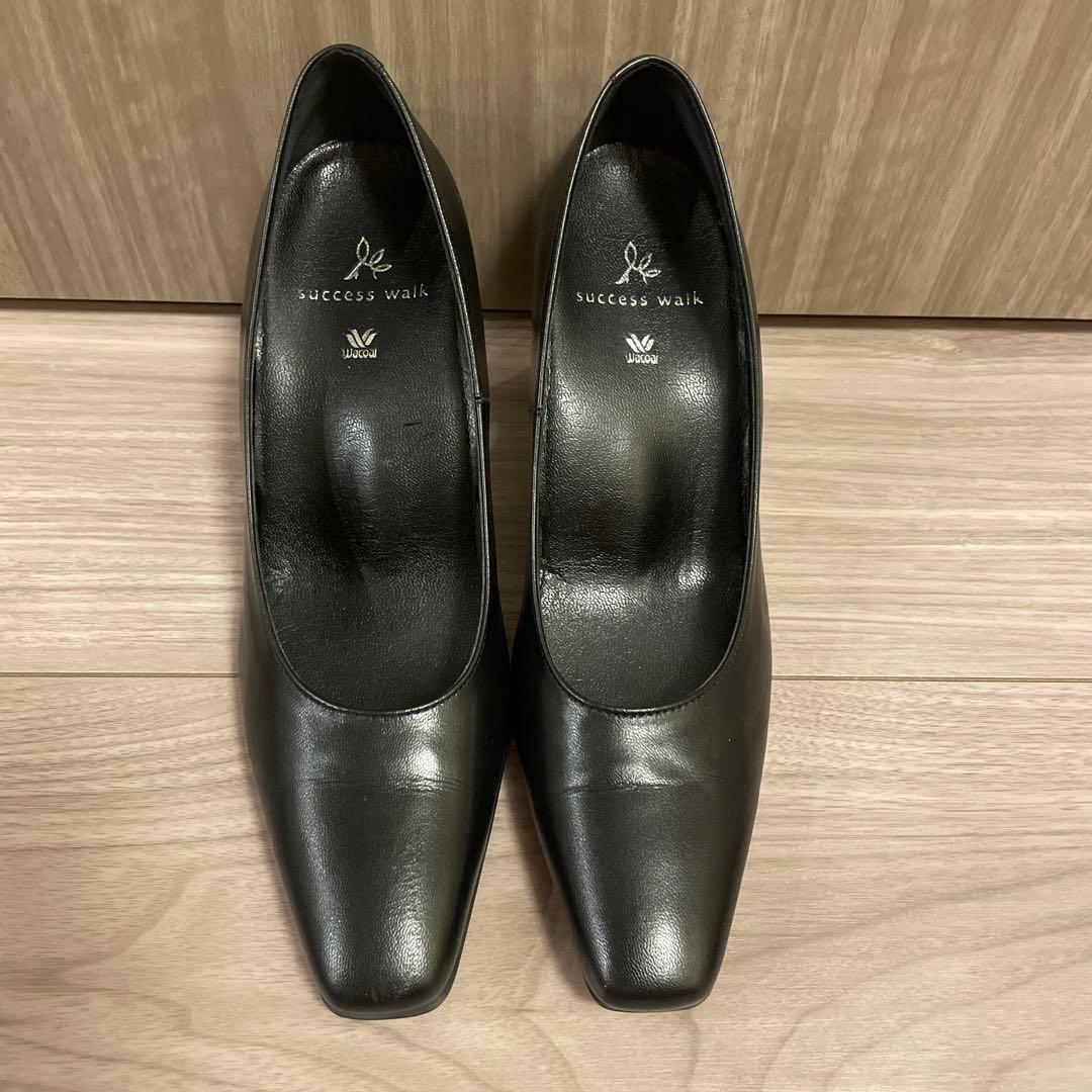 ワコール 黒 正規品ハイヒール高さ約7.5cm定価26800円