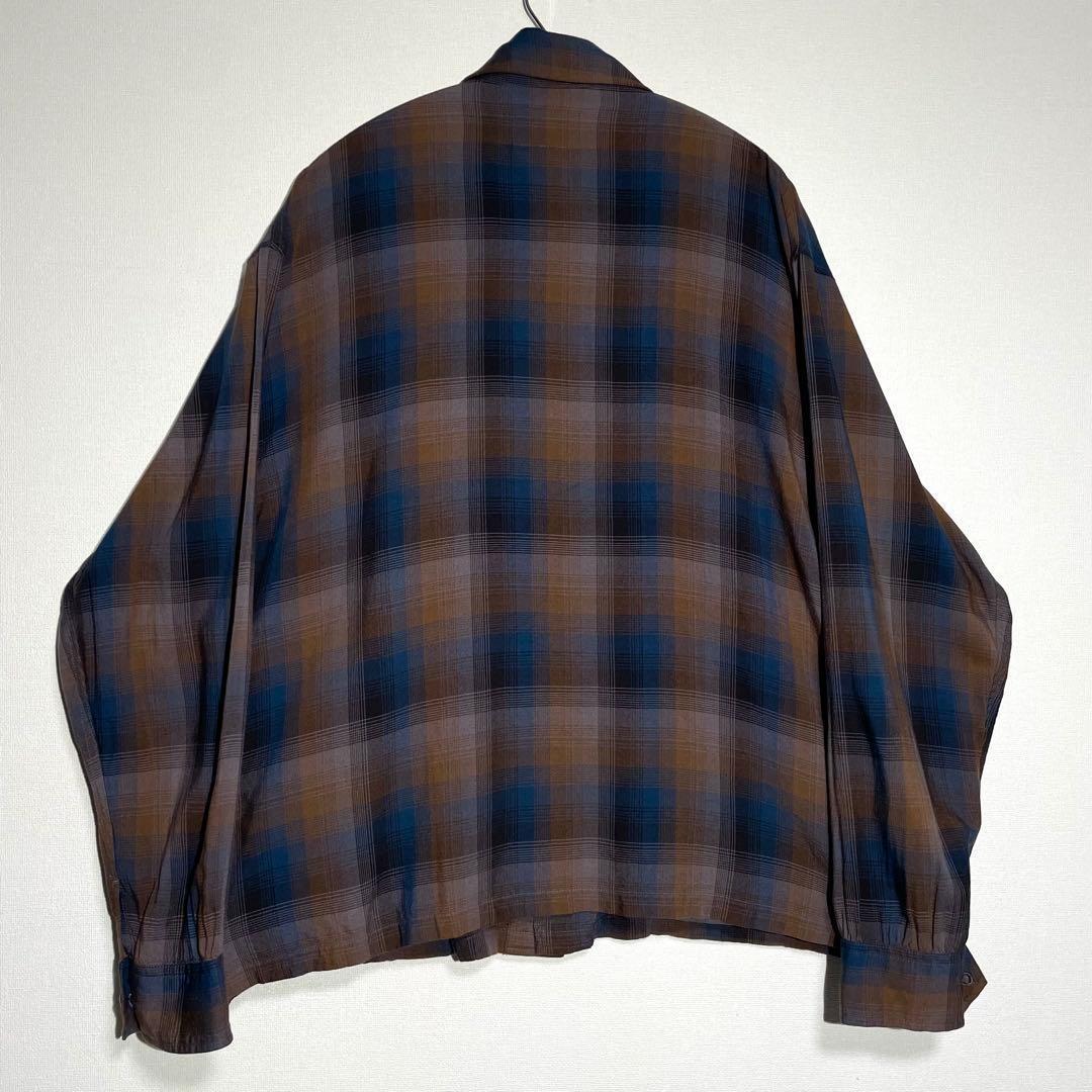 【美品/希少】ペンドルトン オンブレ シャツ ボード ダーク L相当
