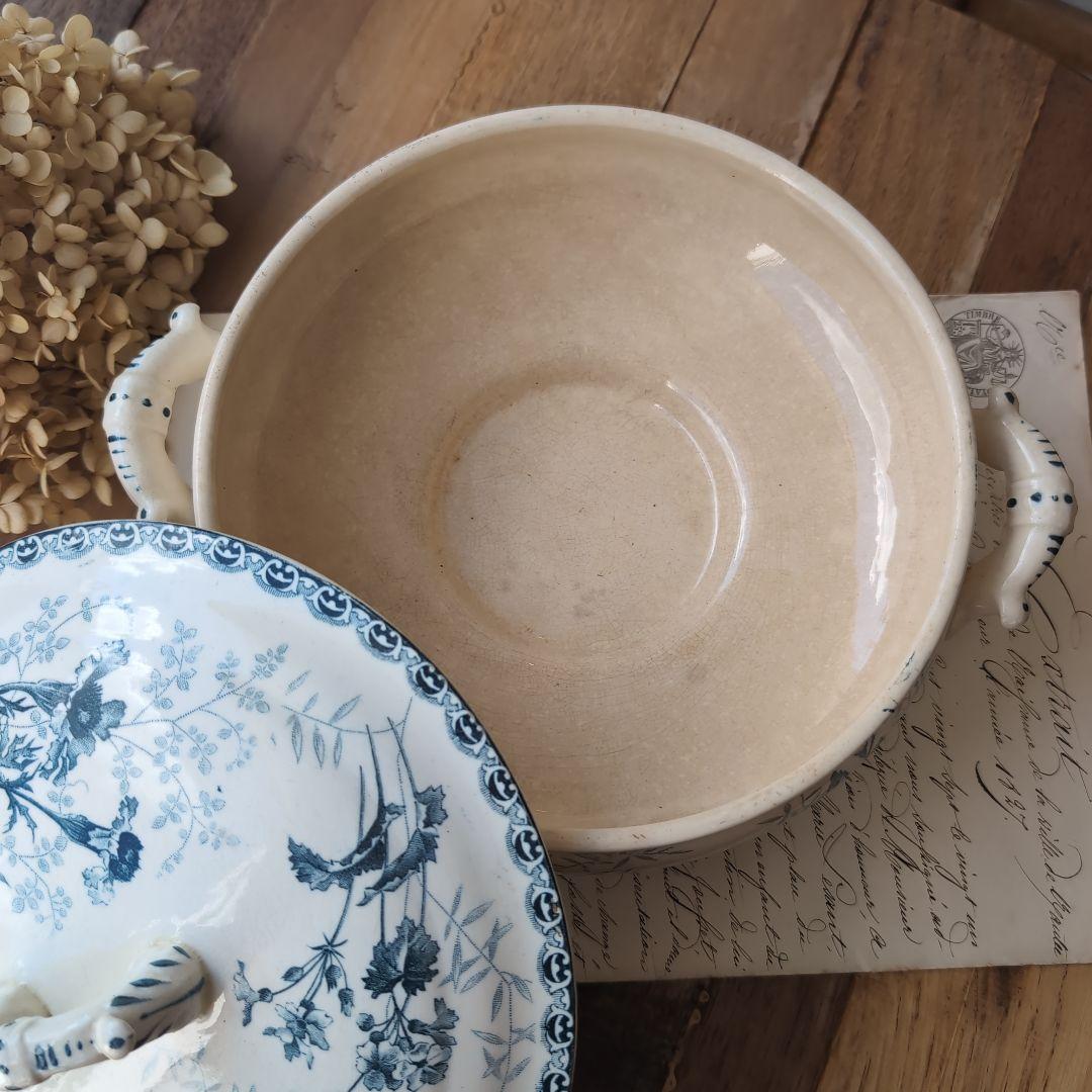 フランスアンティーク brocanteショワジールロワ窯 スーピエール