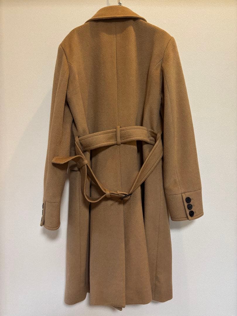 Aquascutum ベージュ カシミヤ100% キャメルトレンチコート