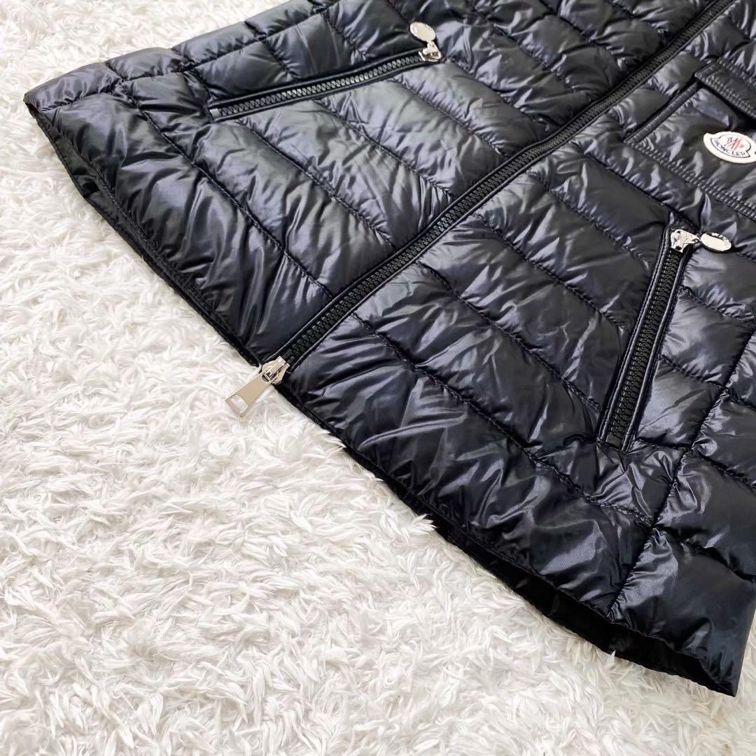 美品　モンクレール　Glygos Gilet 黒 ダウンベスト ジレ　0