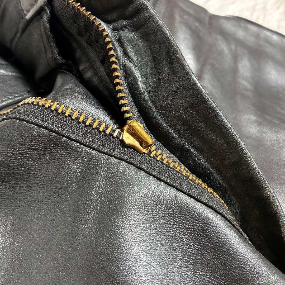 バンソン vanson レザーパンツ 34インチ XL 本革 牛皮 訳あり