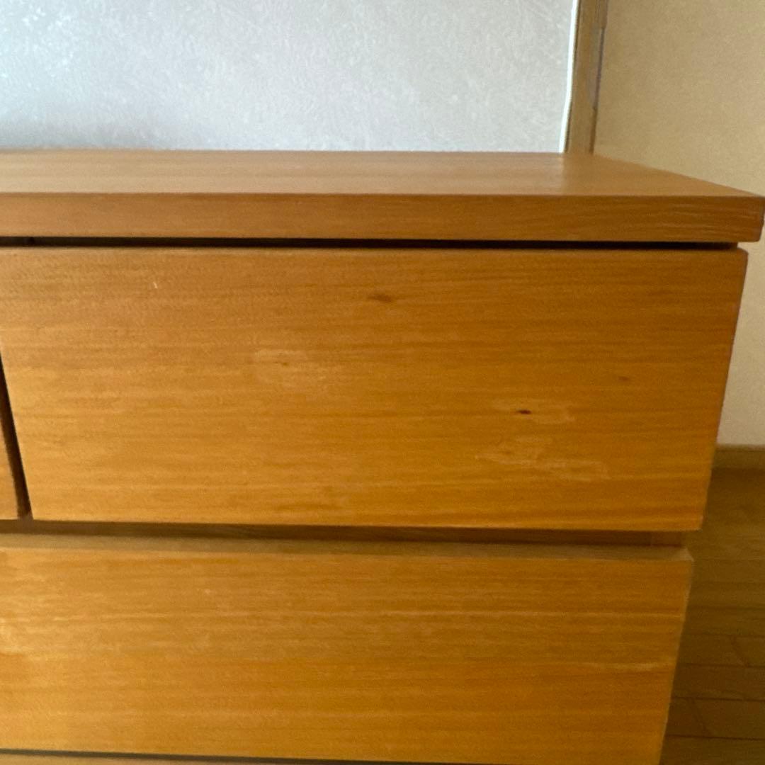 無印良品　木製4段チェスト　廃盤品。