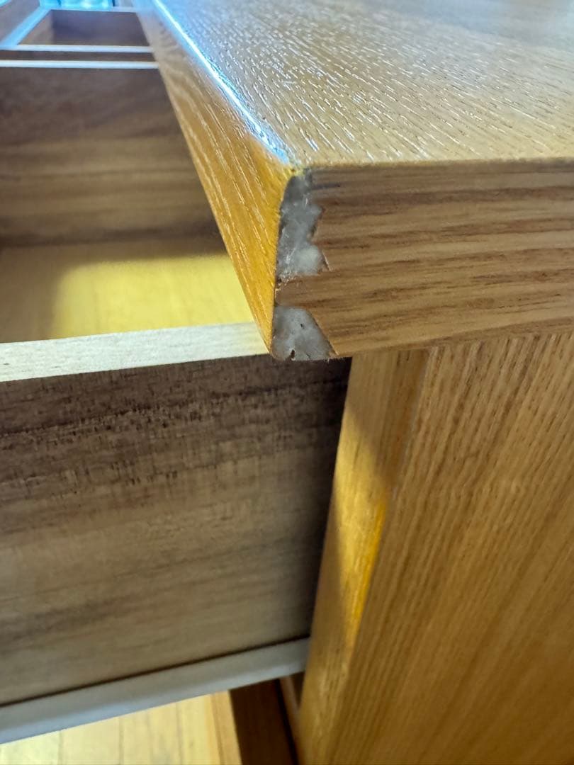 無印良品　木製4段チェスト　廃盤品。