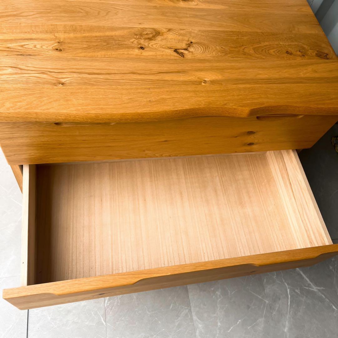 取付無料！起立木工 D-ORK 北欧風天然無垢材ナチュラル3段チェスト タンス✨