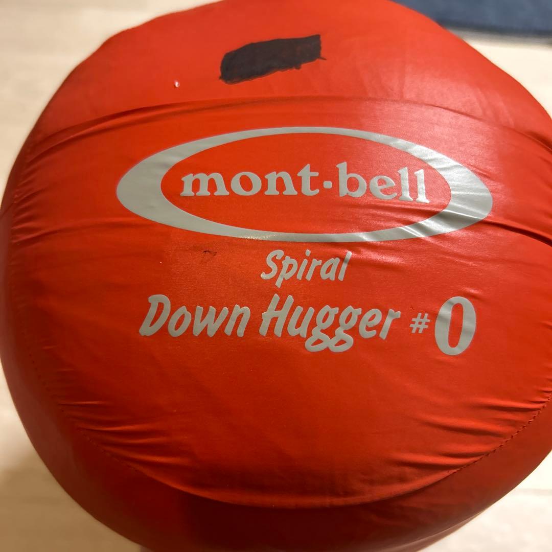 montbell ダウンハガー　#0 オレンジ　イニシャルあり