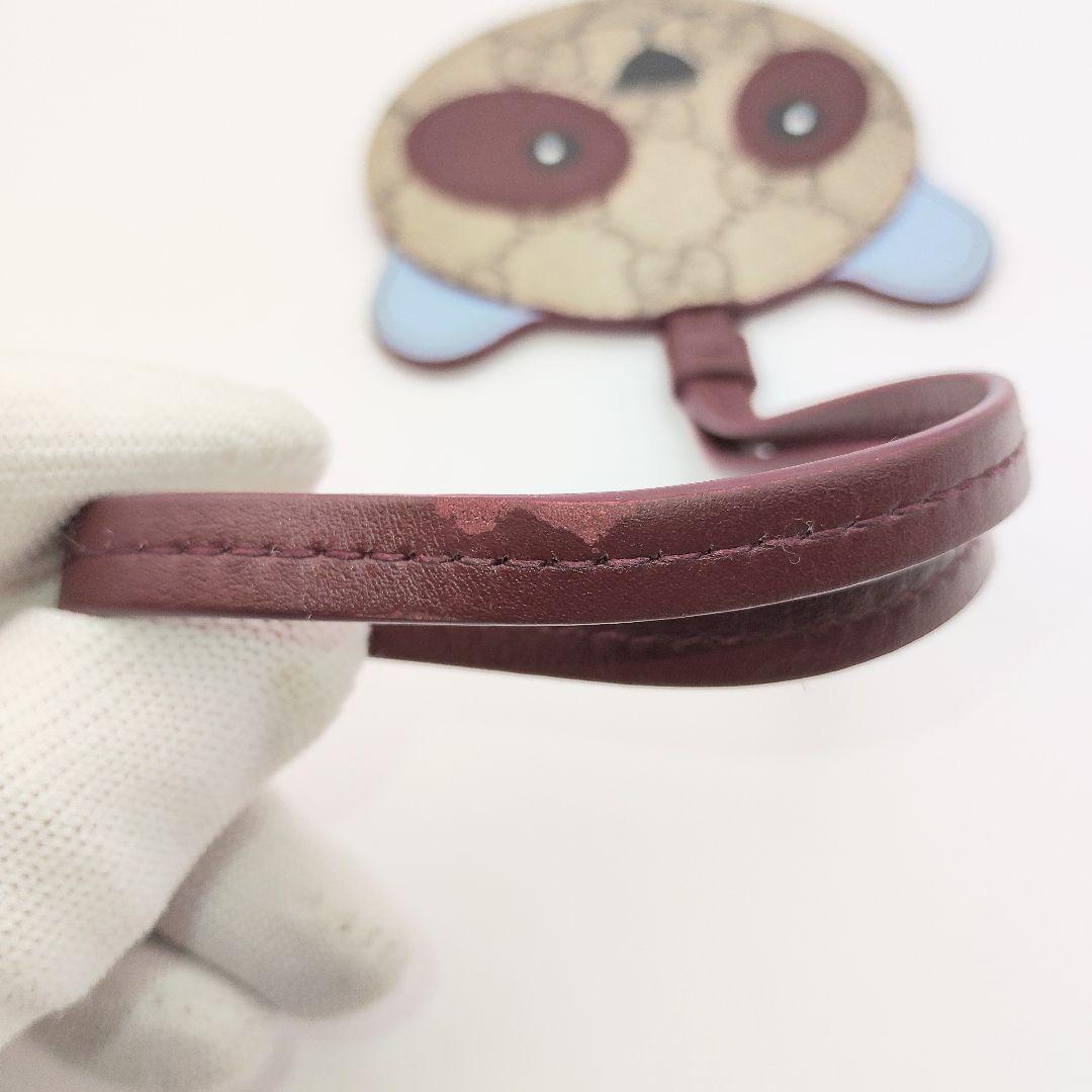 【美品】GUCCI 　グッチ　パンダデザイン　バックチャーム　キーホルダー