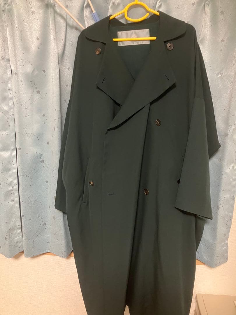 Dulcamara ダークグリーン よそいいトレンチコート　定価5万程（参考）