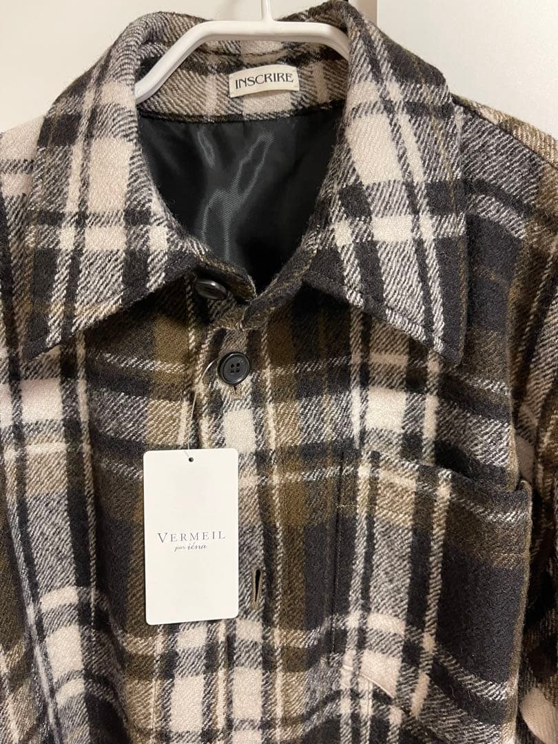 INSCRIREアンスクリア⭐︎新品Check Conscious シャツ