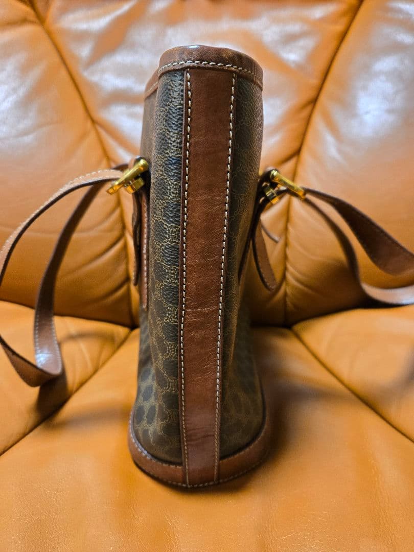 CELINE　セリーヌ　ブラウン　マカダム　トートバッグ　バケツ型
