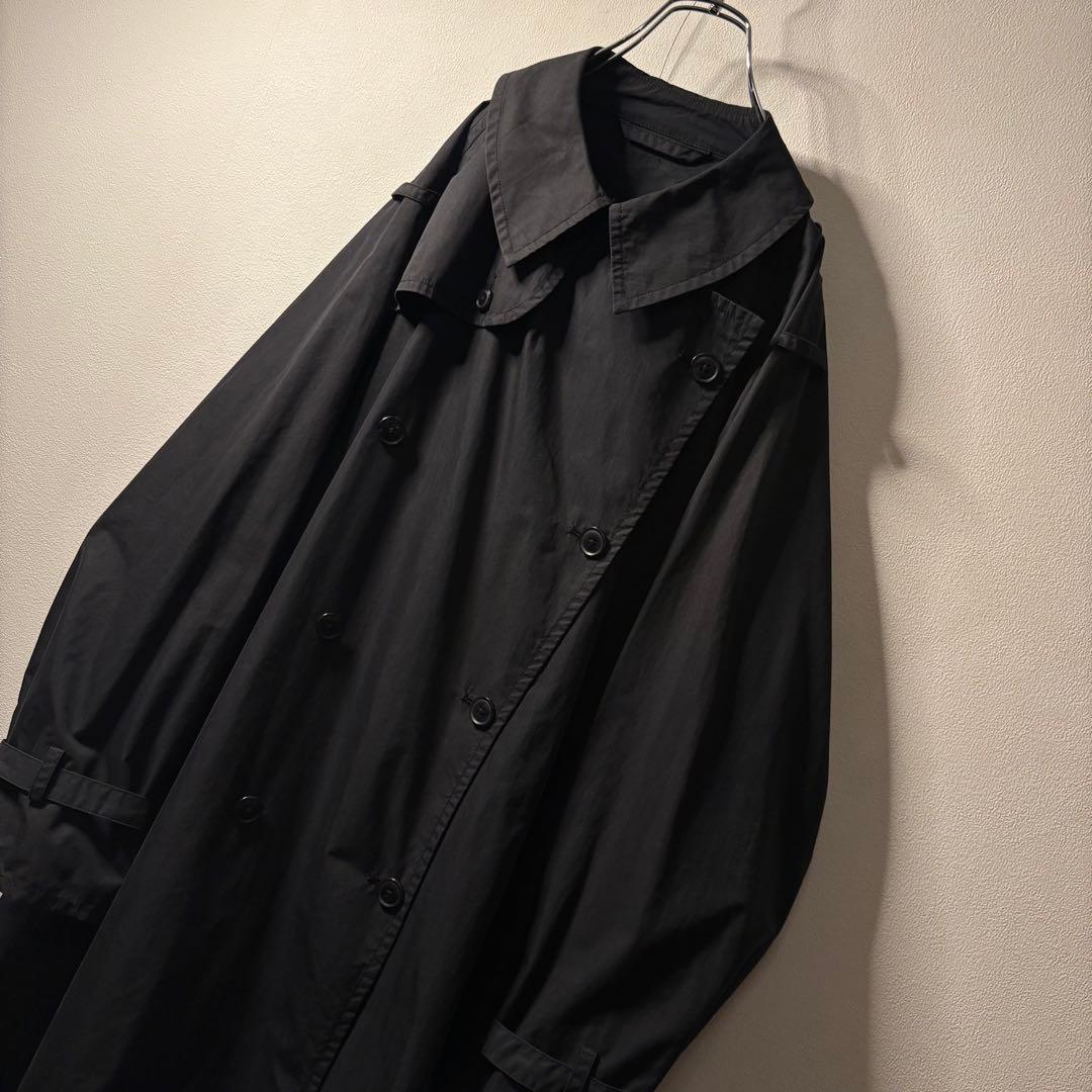 80's 90's vintage オーバーサイズ ダブル トレンチコート 軍隊