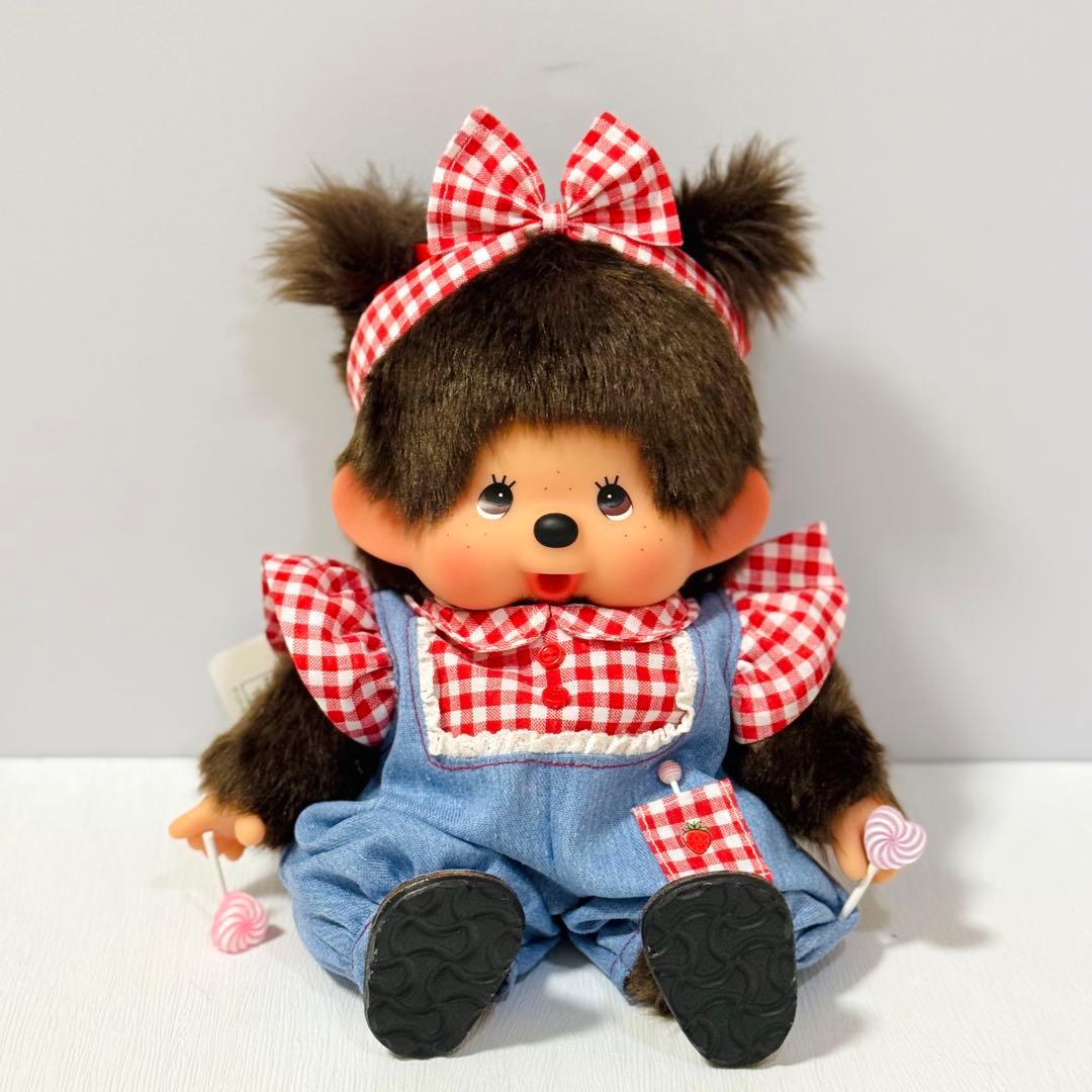 キムガン　モンチッチ M お座り 女の子 ツインテール お洋服付き