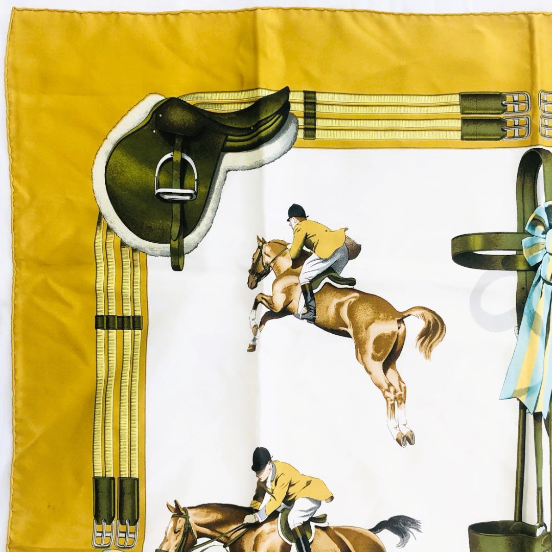 HERMES エルメス カレ90 ジャンピング JUMPING スカーフ タグ無