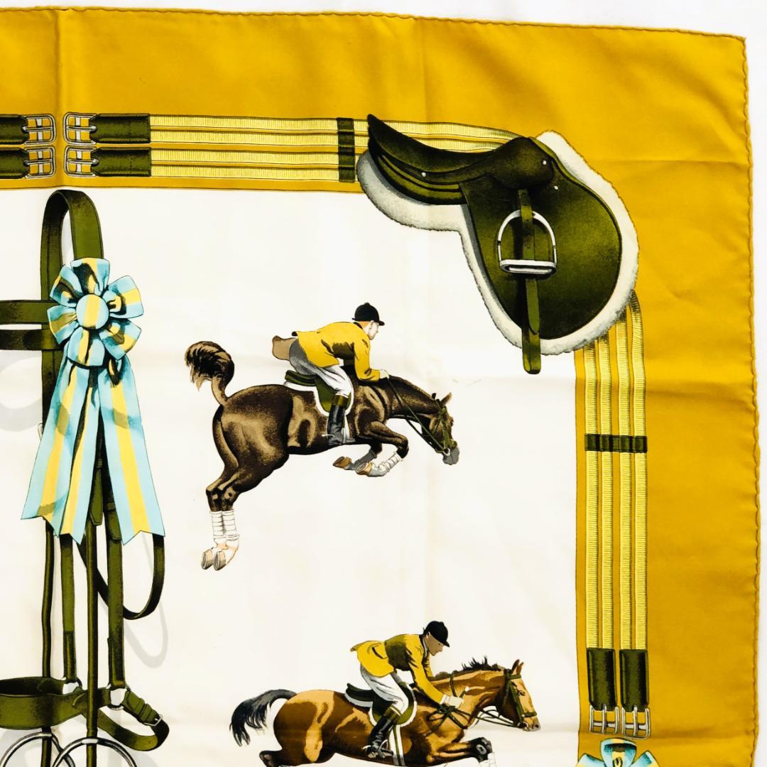HERMES エルメス カレ90 ジャンピング JUMPING スカーフ タグ無