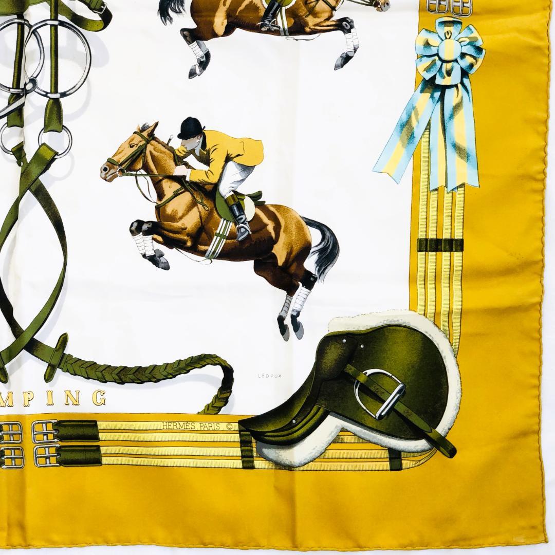 HERMES エルメス カレ90 ジャンピング JUMPING スカーフ タグ無