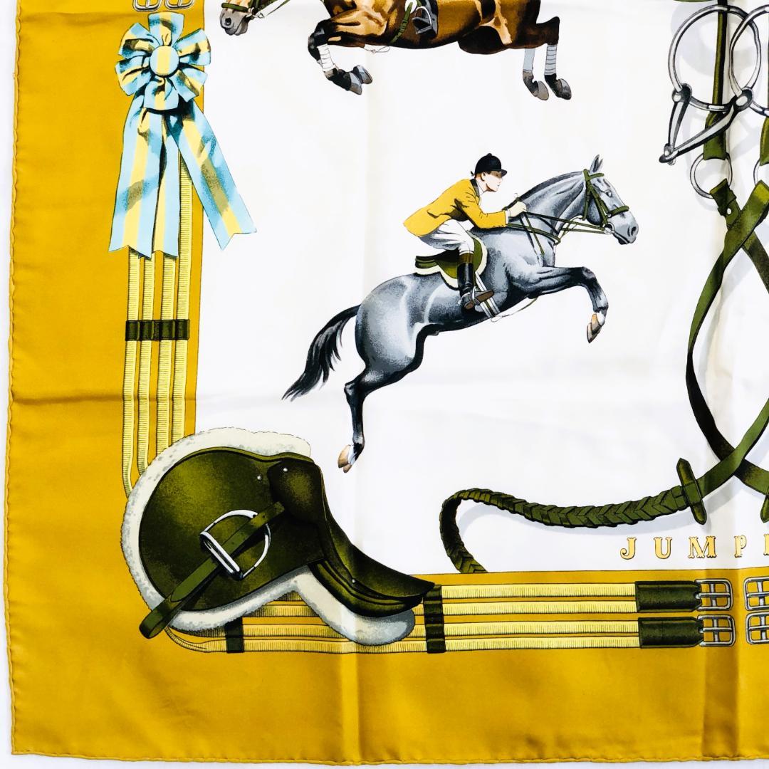 HERMES エルメス カレ90 ジャンピング JUMPING スカーフ タグ無