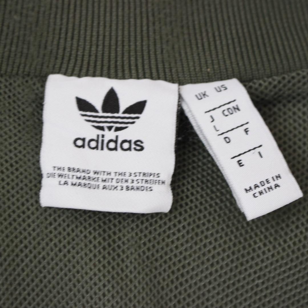 adidas トラックジャケット Lサイズ グリーン ベロア トレフォイル