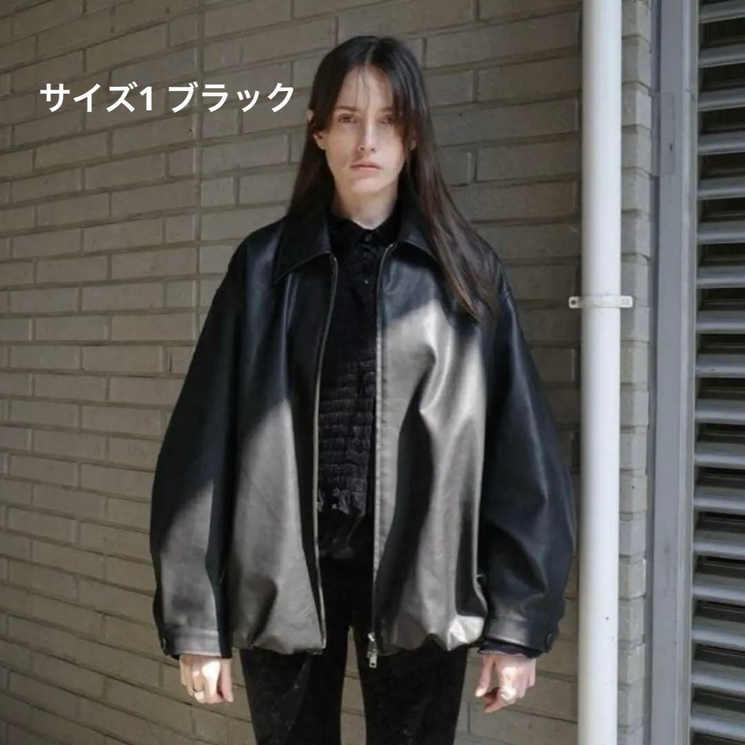 新品　CLANE FAKE LEATHER BALLOON JACKET クラネ