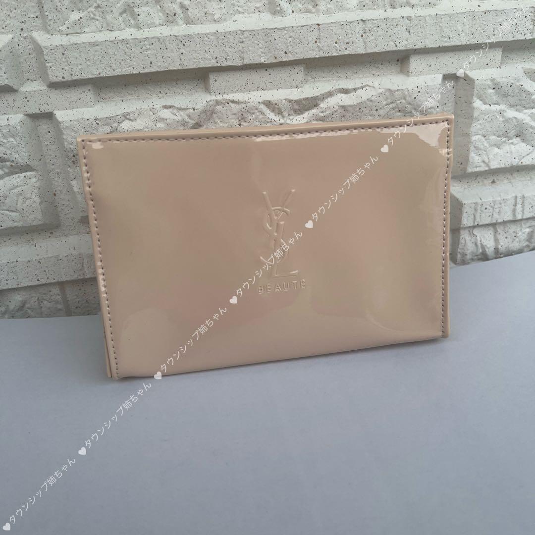 イヴ・サンローラン ノベルティ ベージュ ポーチ イヴサンローラン YSL