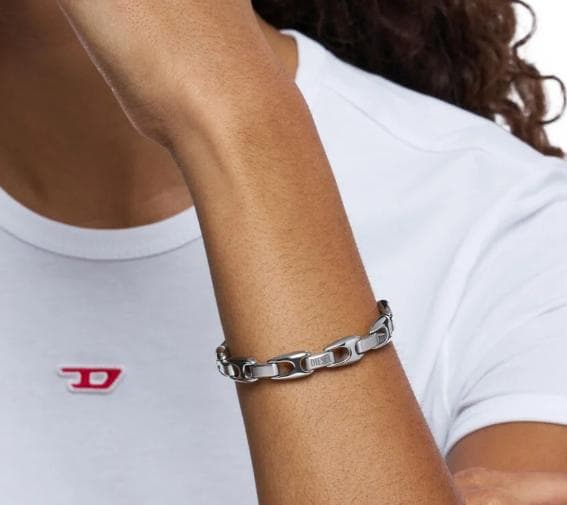 DIESEL 未使用美品グレン期現行モデル チェーンブレスレット