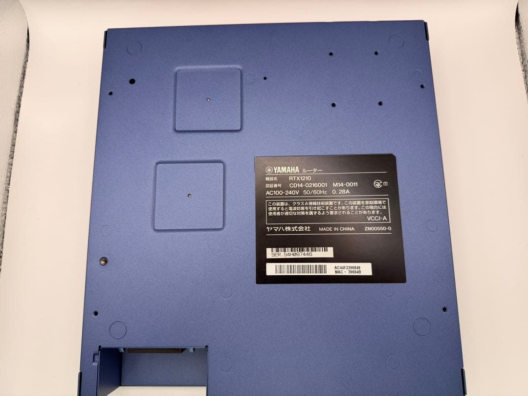 YAMAHA RTX1210 ルーター 初期化済み