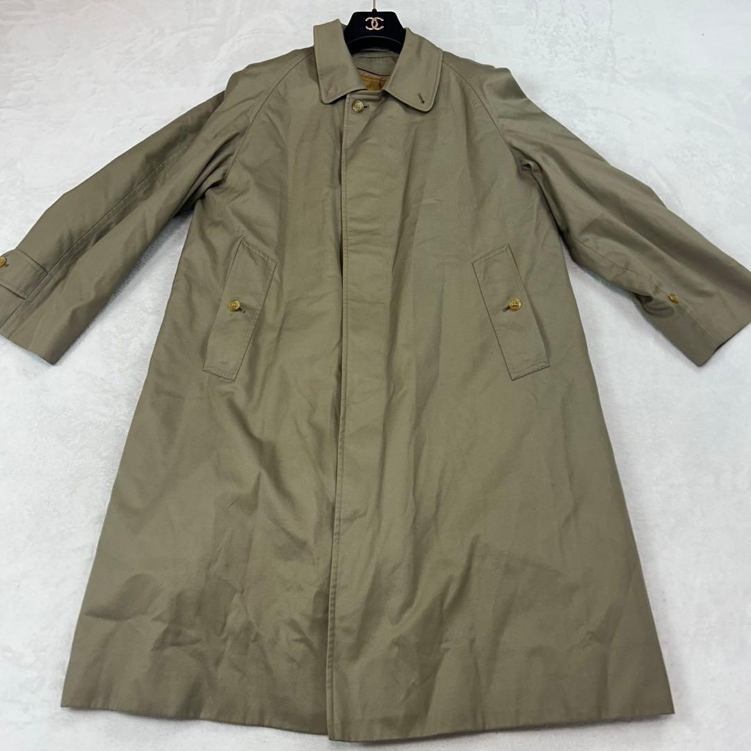 J501 美品 M バーバリー ライナー付き ステンカラーコート メンズ