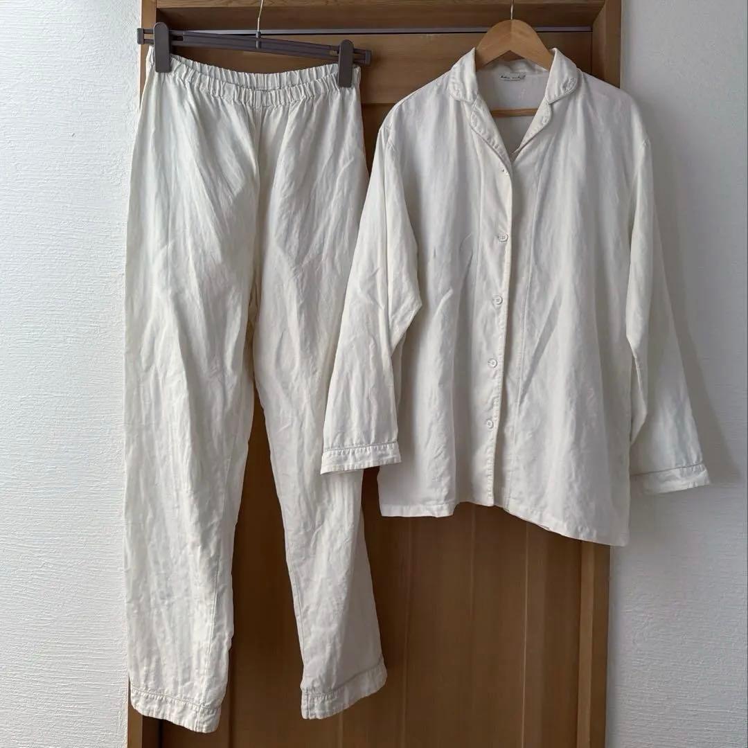Kotori works コトリワークス リネン パジャマ 麻 ホワイト L