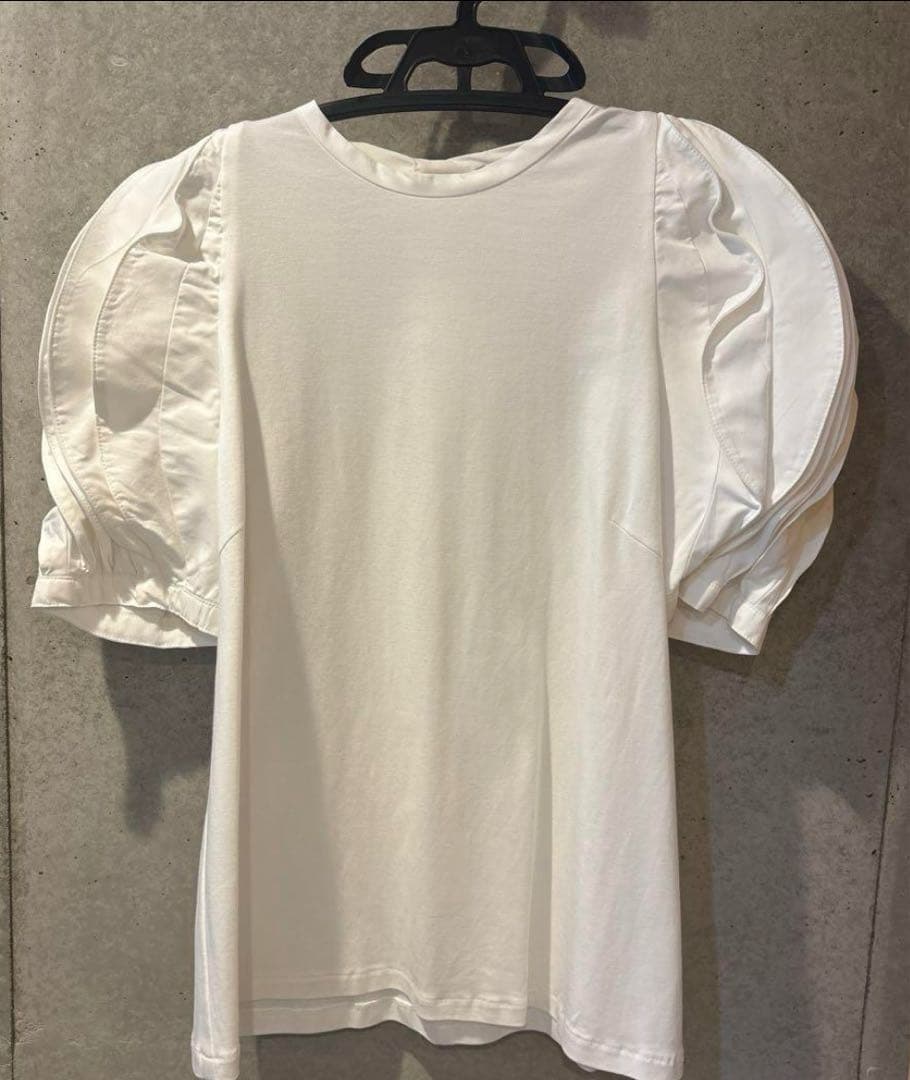 LUDLOW ラドロー ホワイト パフスリーブ Tシャツ