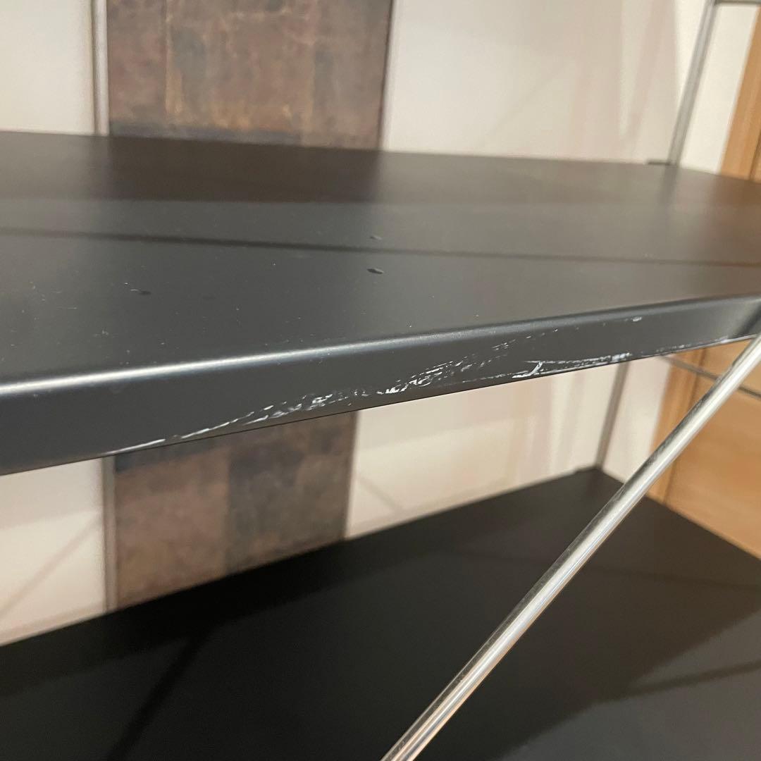 【送料込】無印スチールユニットシェルフ　スチール棚　ダークグレー