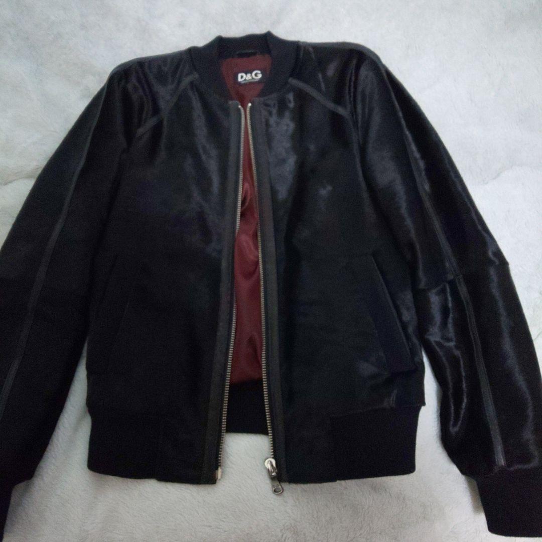 DOLCE&GABBANA レザーブルゾン44 ハラコ 希少
