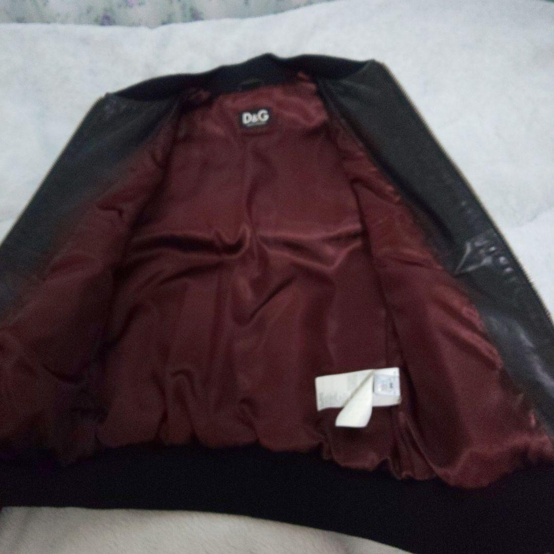 DOLCE&GABBANA レザーブルゾン44 ハラコ 希少