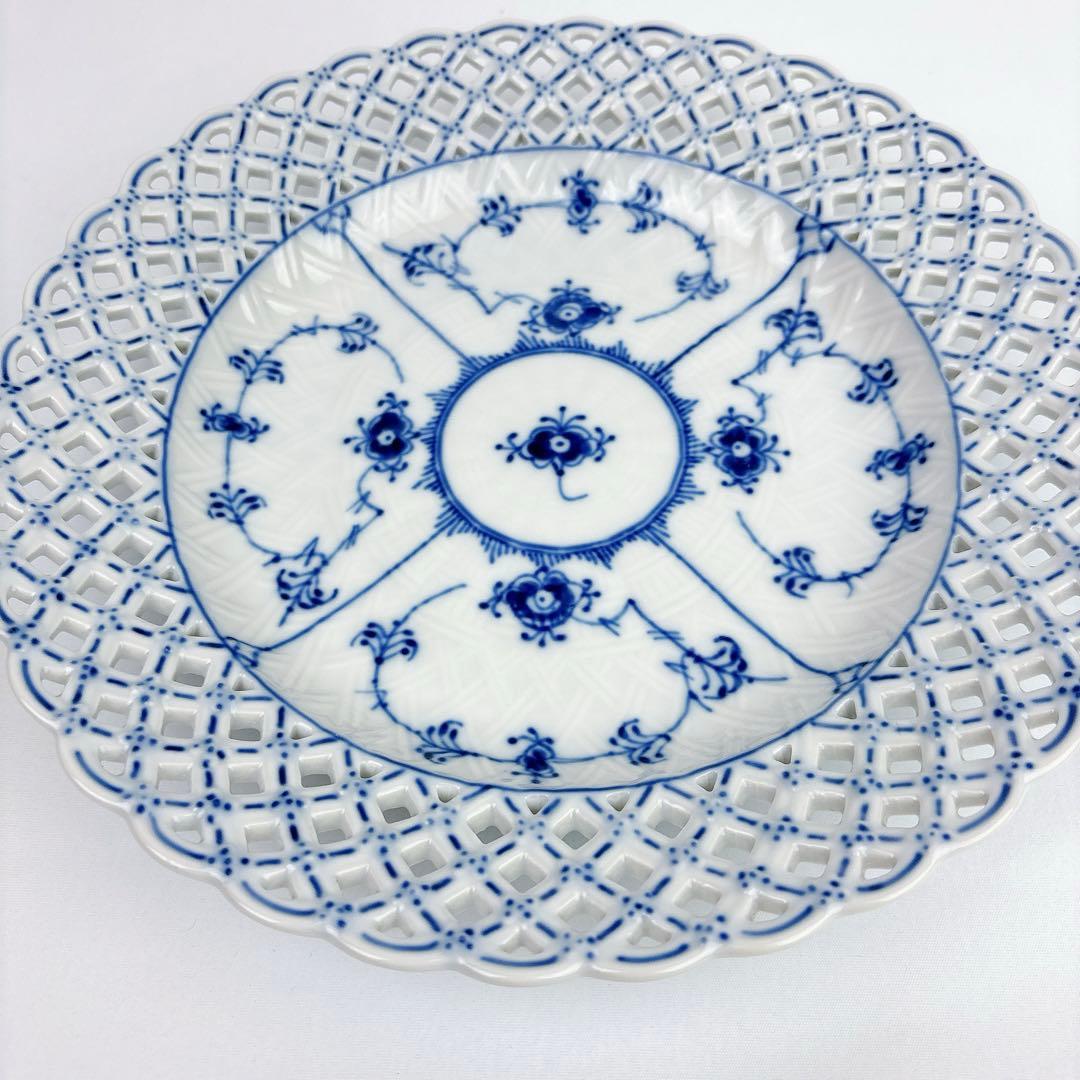 ☆美品☆ロイヤルコペンハーゲン　フルレース　オープンワーク　プレート☆約25㎝☆