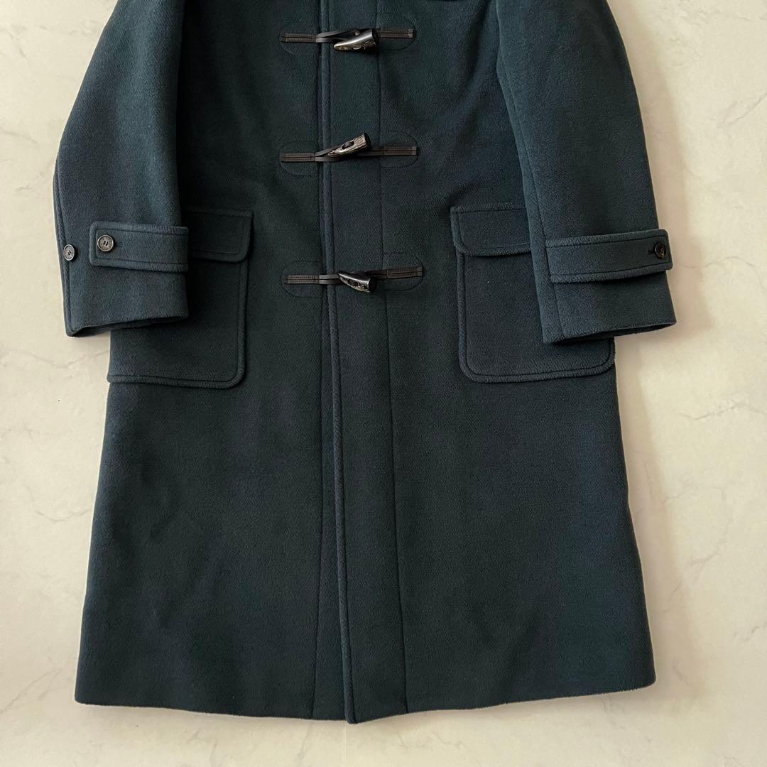 マッキントッシュ 大きいサイズ 46 ロング丈 ダッフルコート ウール 深緑