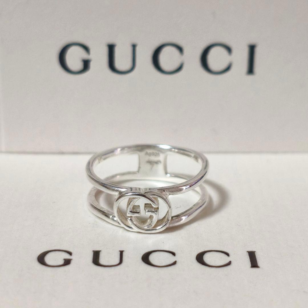 【美品】GUCCI グッチ インターロッキング リング 指輪 7号