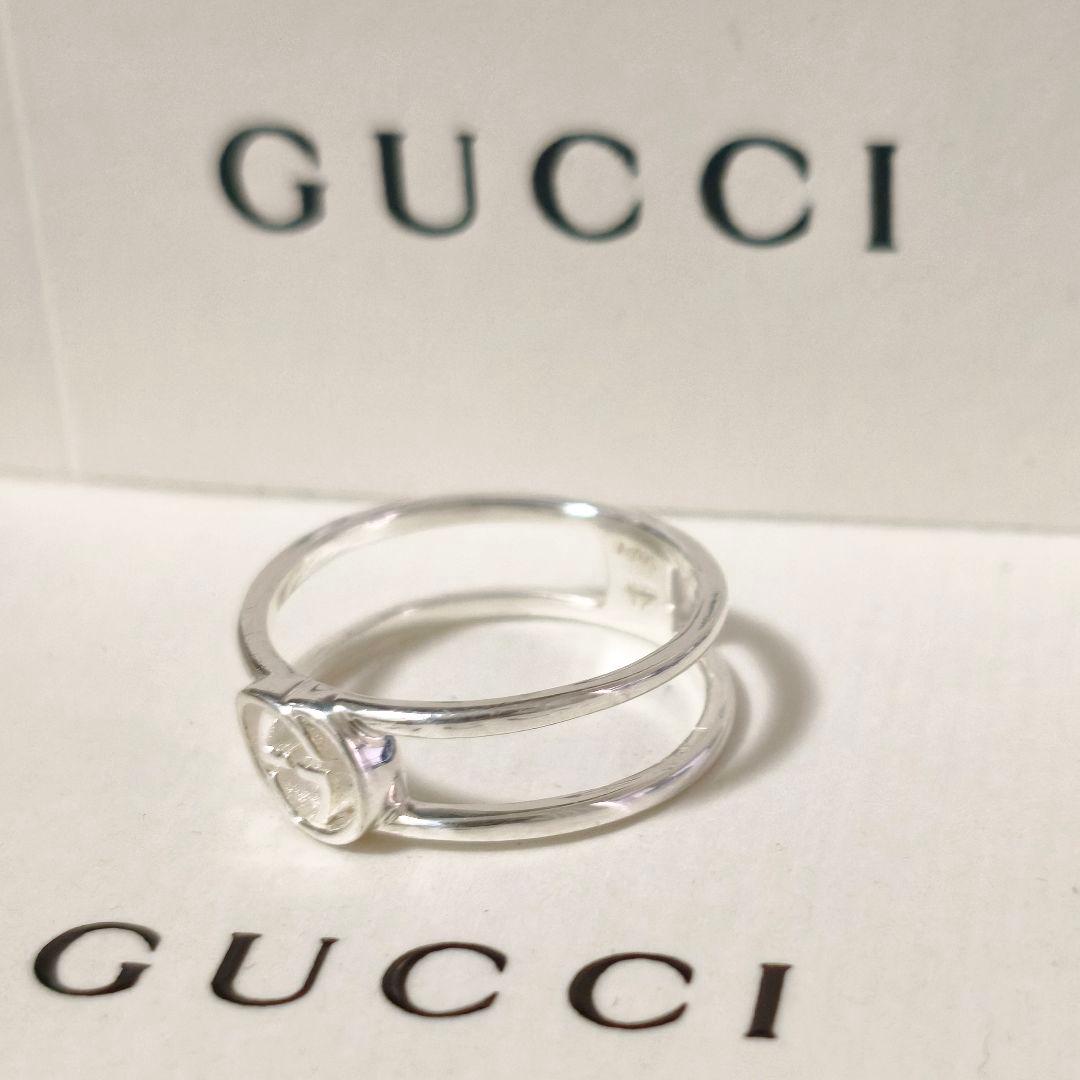 【美品】GUCCI グッチ インターロッキング リング 指輪 7号