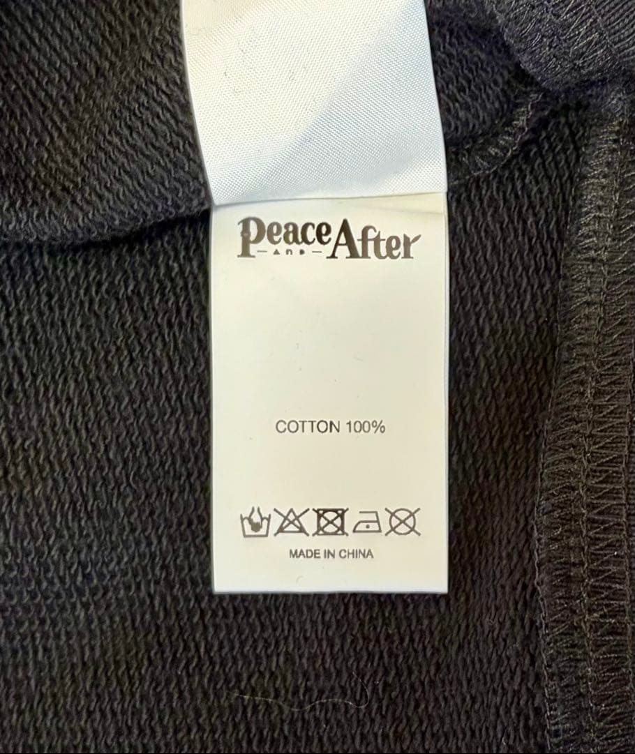地獄楽 PEACE AND AFTER 杠 パーカー Hoodie M 黒
