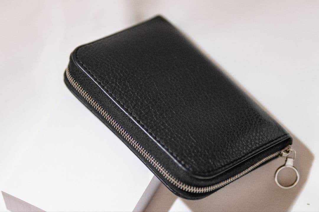 aeta ラウンドウォレット　black