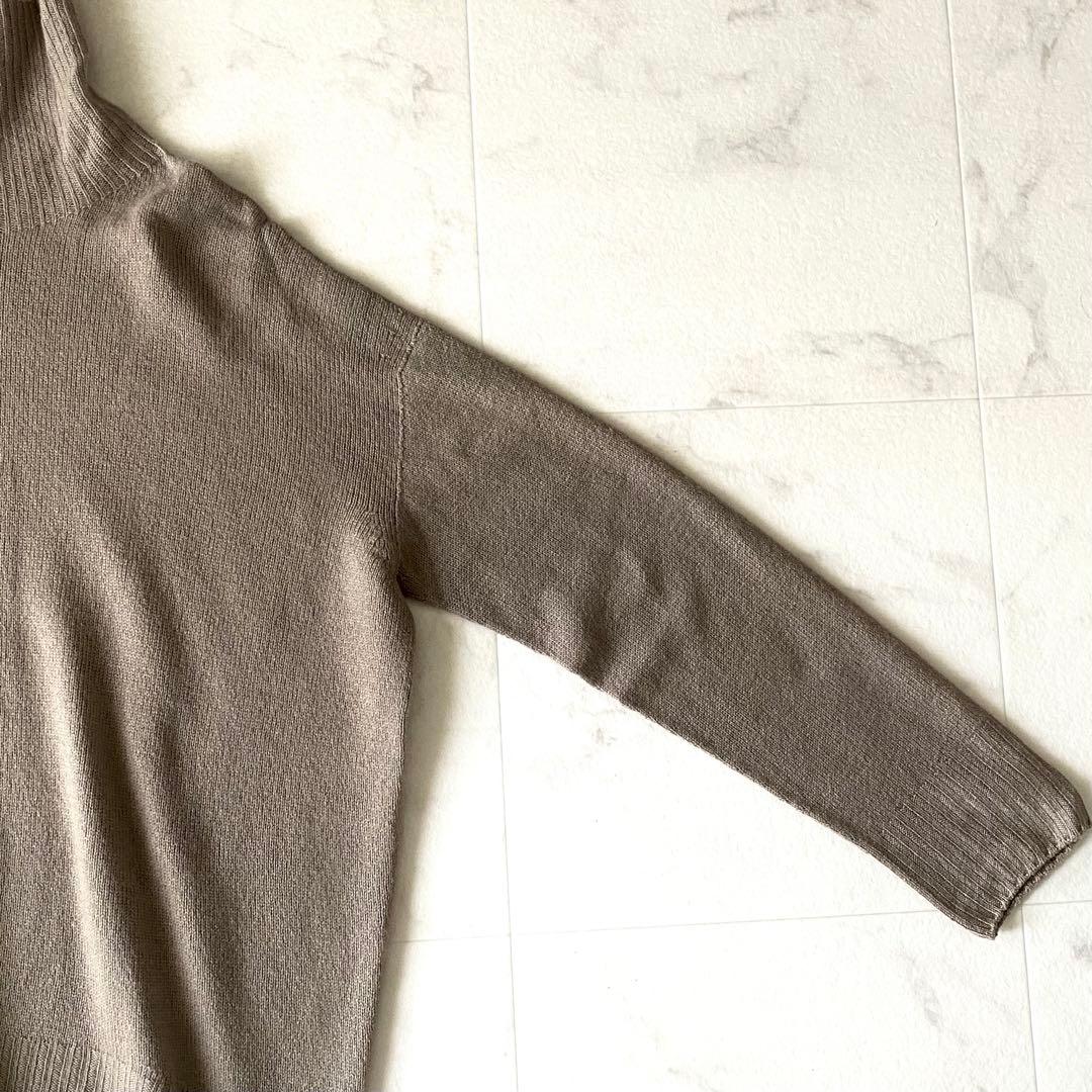 美品☆ドレステリア カシミア100% ふんわり ハイネックニット ゆったり